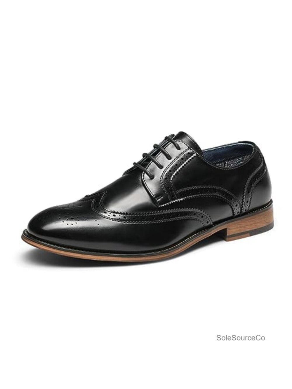 Men's Cap-Toe Oxford Dress Shoes Synthetic Leather Formal